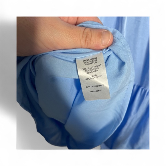 Emily McCarthy Frankie Dress Mini In Ultramarine Puff Sleeves Size Small - Picture 7 of 7